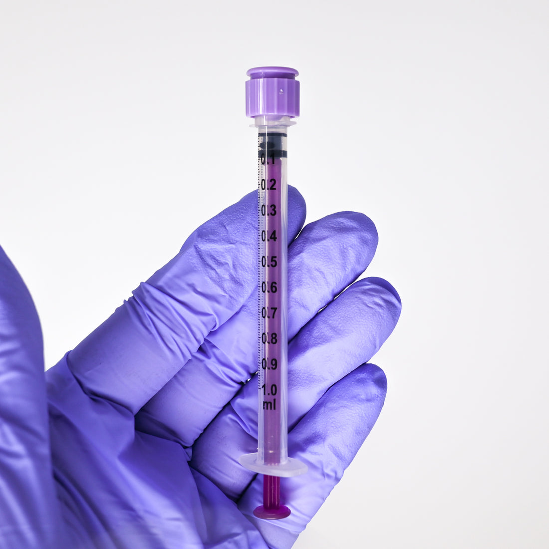 Image of 1ml syringe. .5ml are also available.