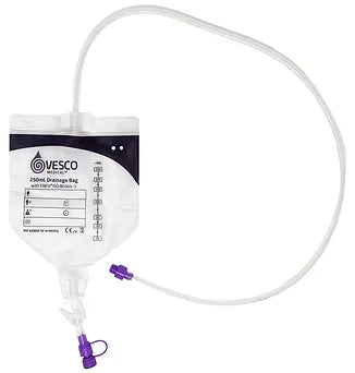 ENFit® Drainage Bag with Tubing and Hanger
