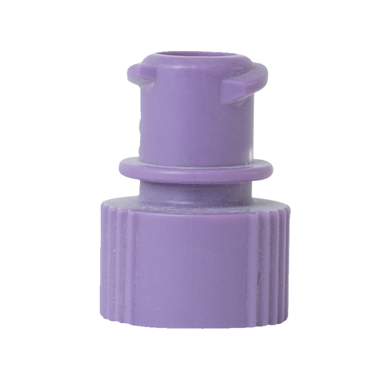 Female ENFit Pill Pouch Cap - Screw-on - Purple