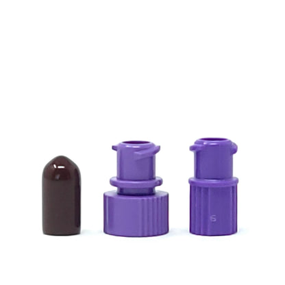 Female ENFit Pill Pouch Cap - Screw-on - Purple