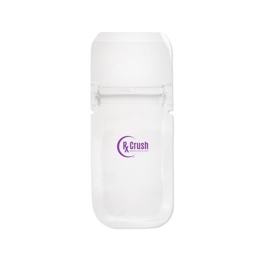 RxCrush® Sealed Tear-off Pill Pouch, 2"x5", (5.1 x 12.5cm) 30ml, PP10