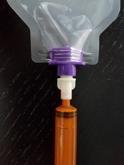 RxCrush Female ENFit to Female Oral Syringe Feeding Adapter - EO02