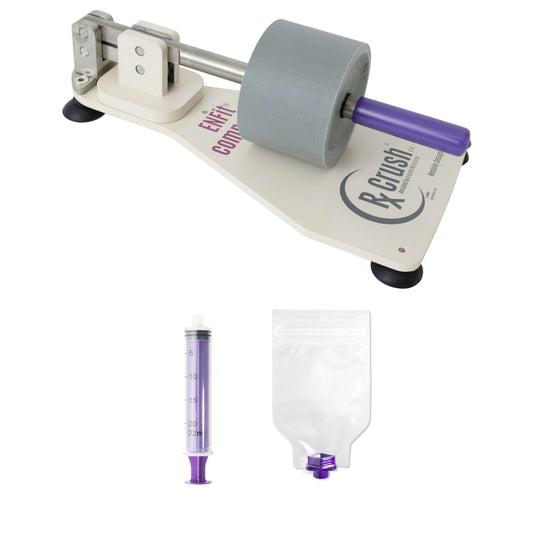 Pill Crusher Adult Starter Pack with Pill Crusher, ENFit Syringe and Pill Pouch