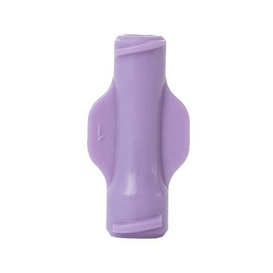 Purple Colored Female Locking ENFit to Female Luer Lock Adapter